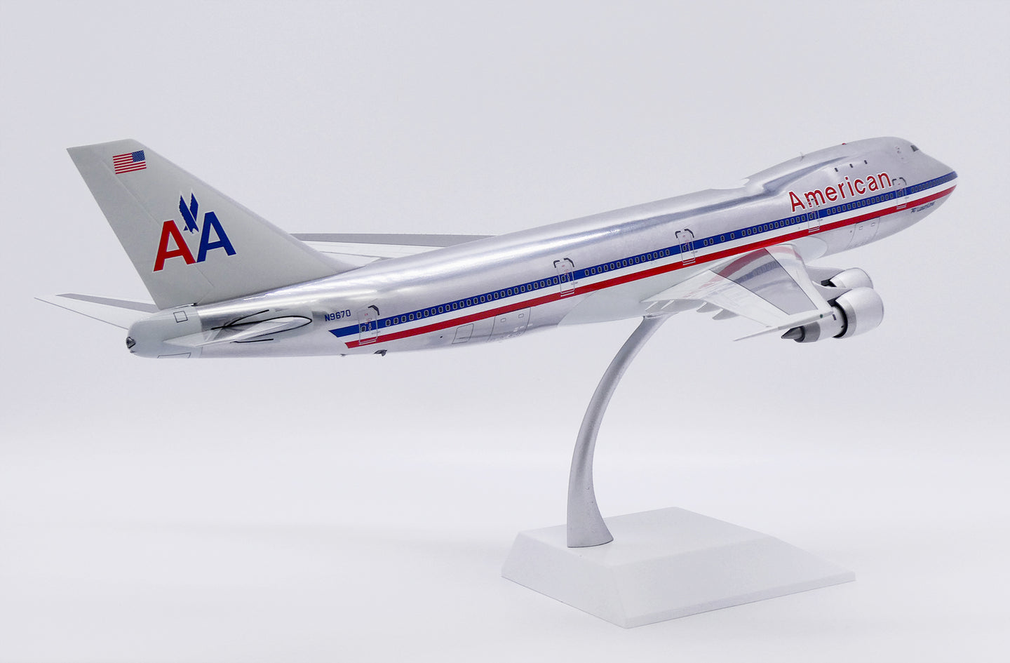 JC WINGS B747-100 AMERICAN AIRLINES (POLISHED) REG: N9670