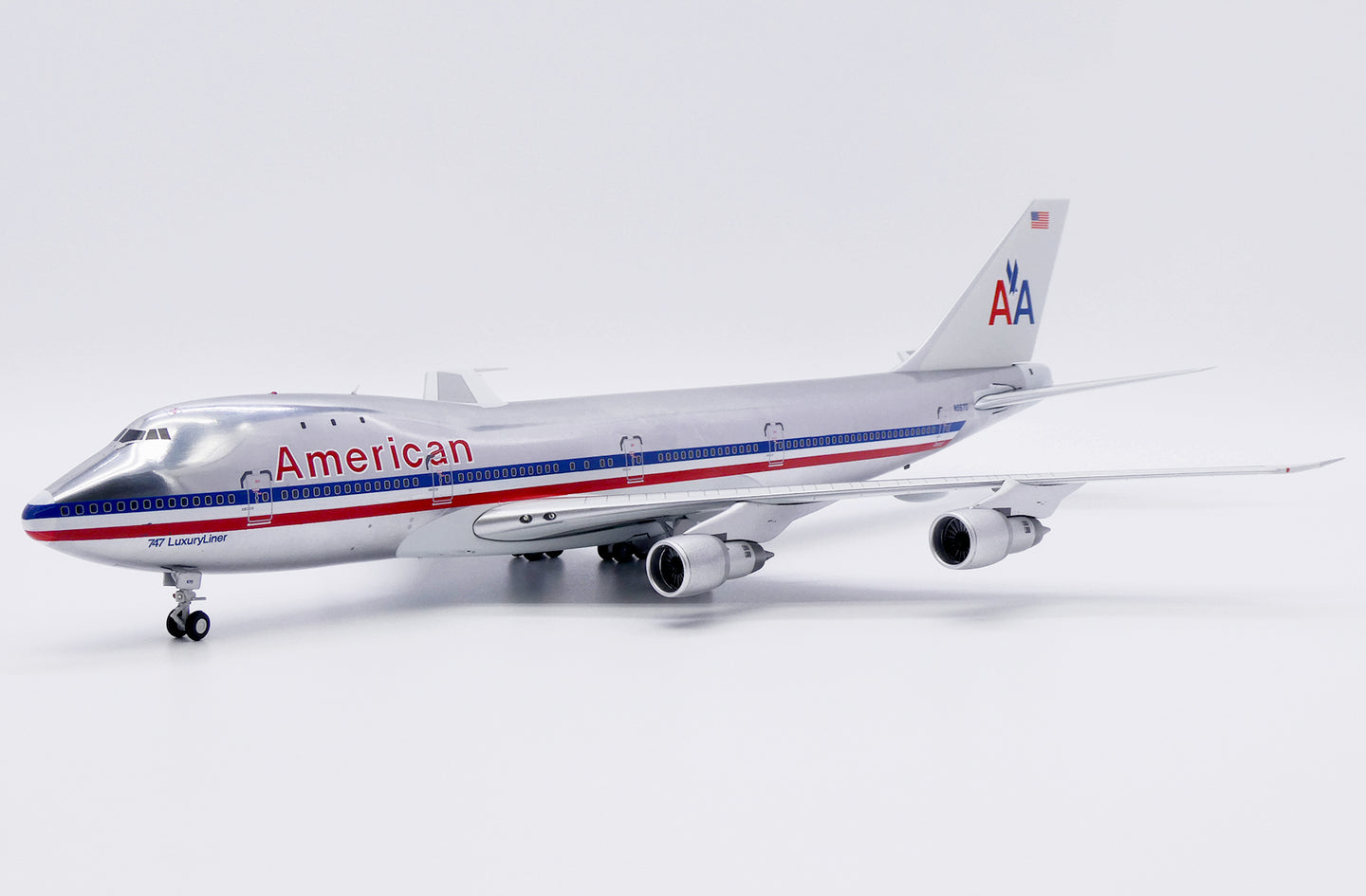 JC WINGS B747-100 AMERICAN AIRLINES (POLISHED) REG: N9670