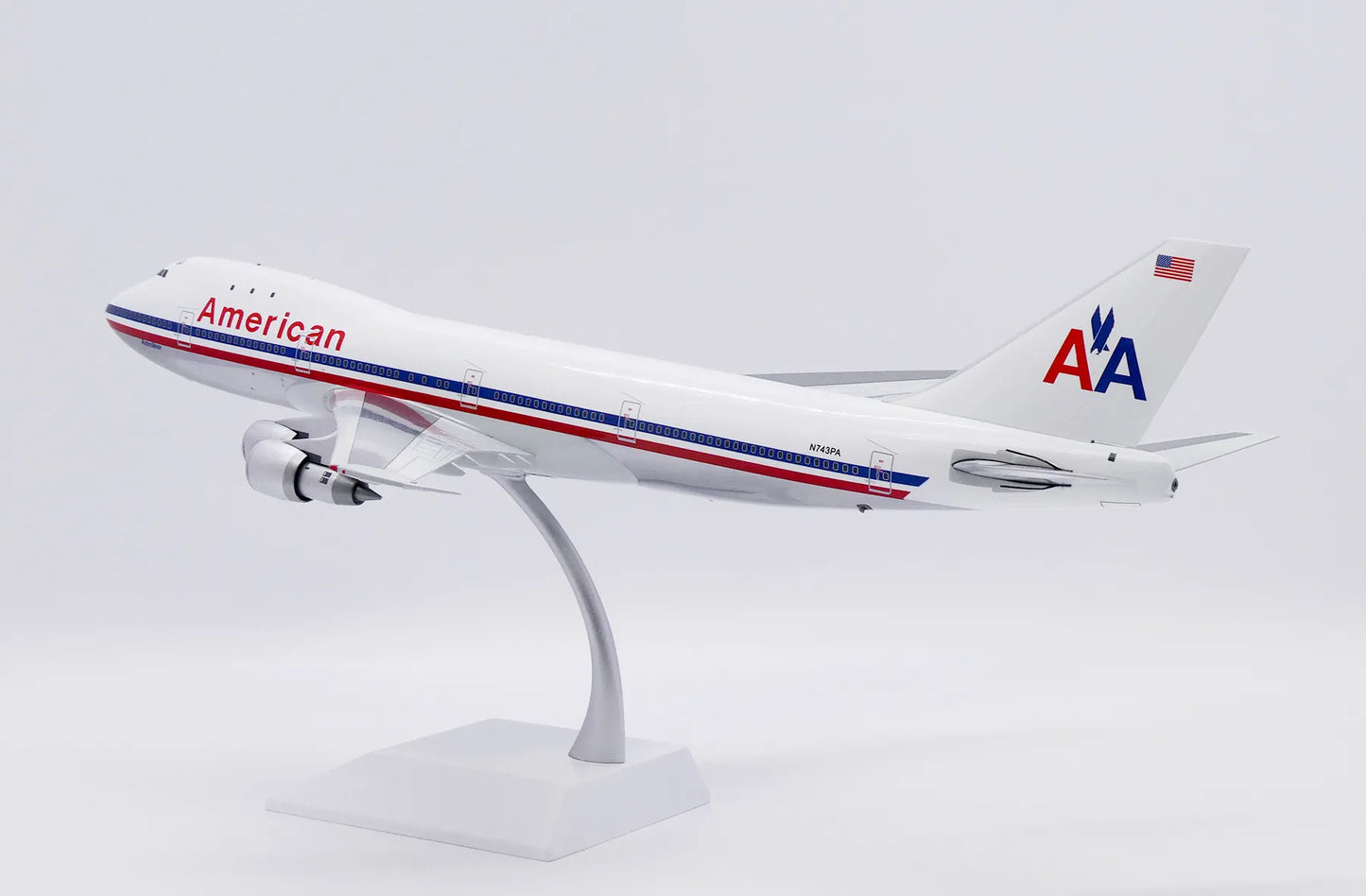 JC WINGS B747-100 AMERICAN AIRLINES "WHITE POLISHED" REG: N743PA