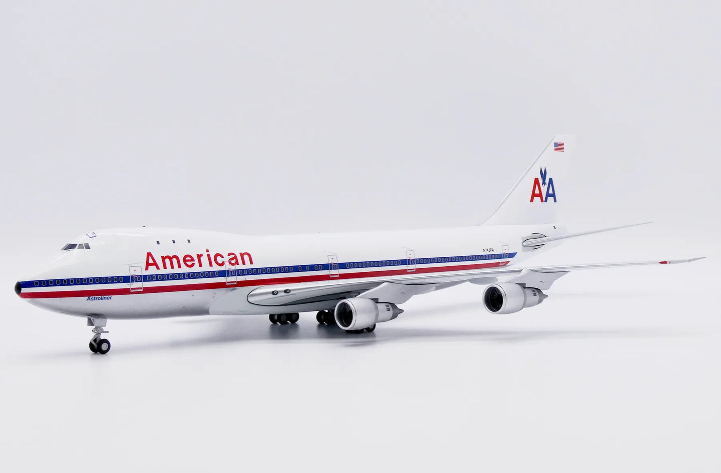 JC WINGS B747-100 AMERICAN AIRLINES "WHITE POLISHED" REG: N743PA