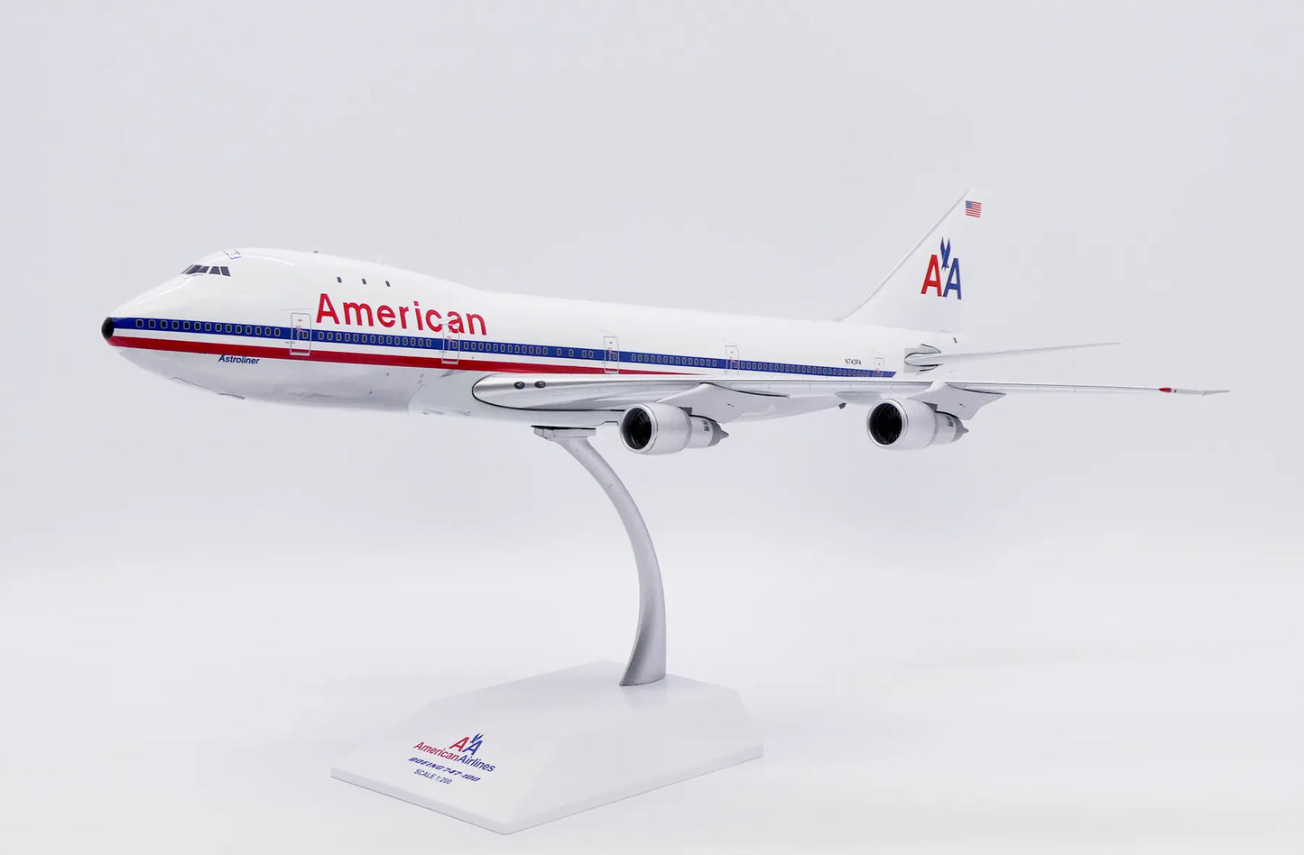 JC WINGS B747-100 AMERICAN AIRLINES "WHITE POLISHED" REG: N743PA