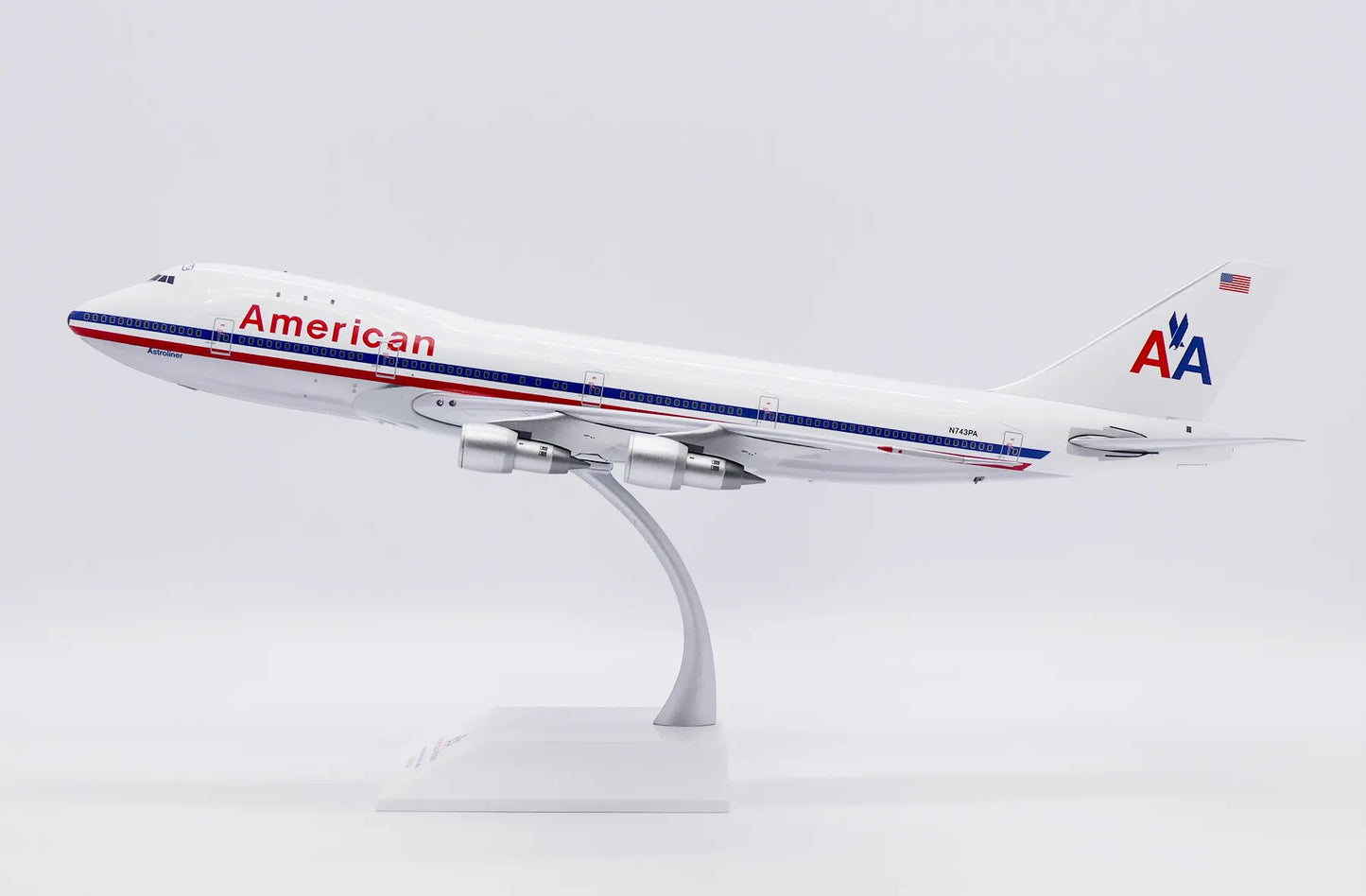 JC WINGS B747-100 AMERICAN AIRLINES "WHITE POLISHED" REG: N743PA