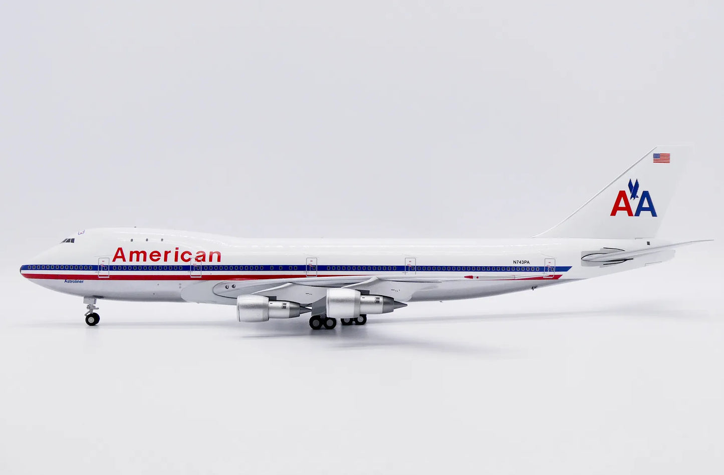JC WINGS B747-100 AMERICAN AIRLINES "WHITE POLISHED" REG: N743PA