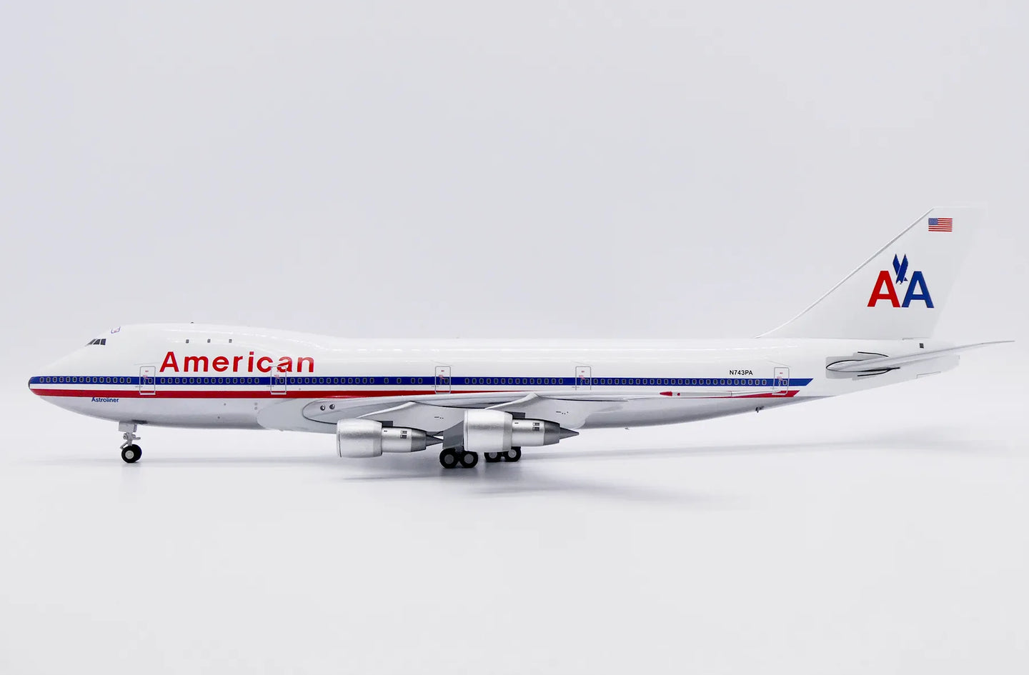 JC WINGS B747-100 AMERICAN AIRLINES "WHITE POLISHED" REG: N743PA