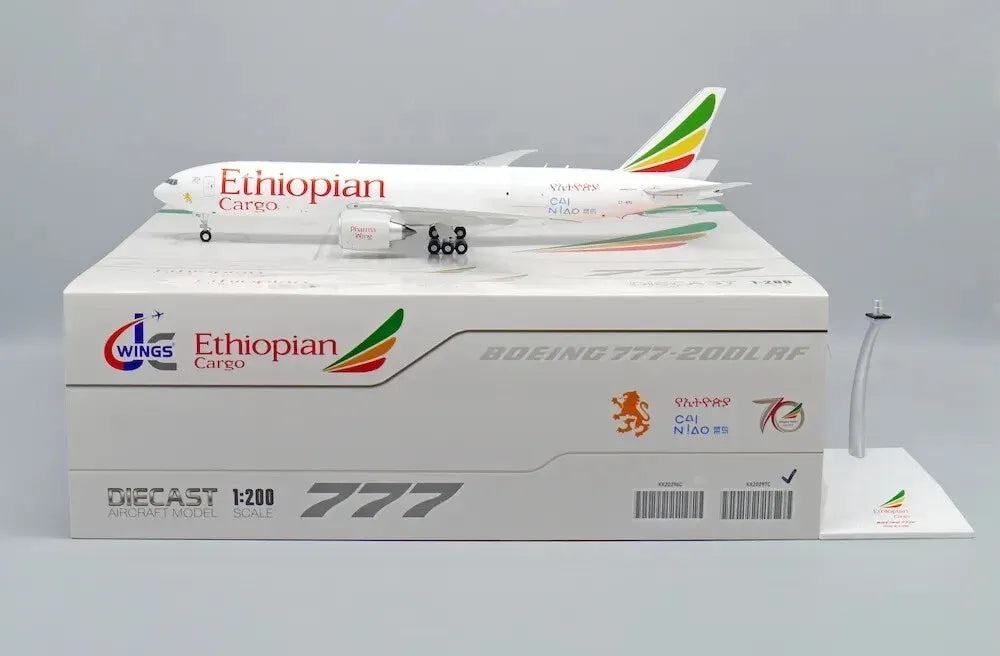 JC WINGS B777F ETHIOPIAN CARGO "CAI NIAO" (INTERACTIVE SERIES) REG: ET-APU