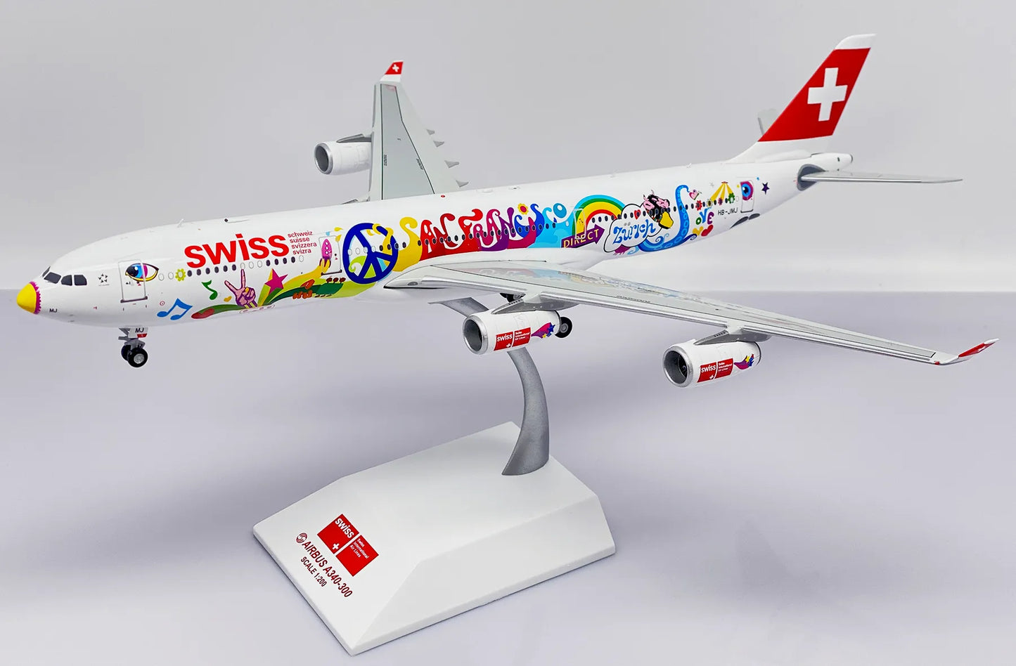 JC WINGS A340-300 SWISS "SAN FRANCISCO" REG: HB-JMJ