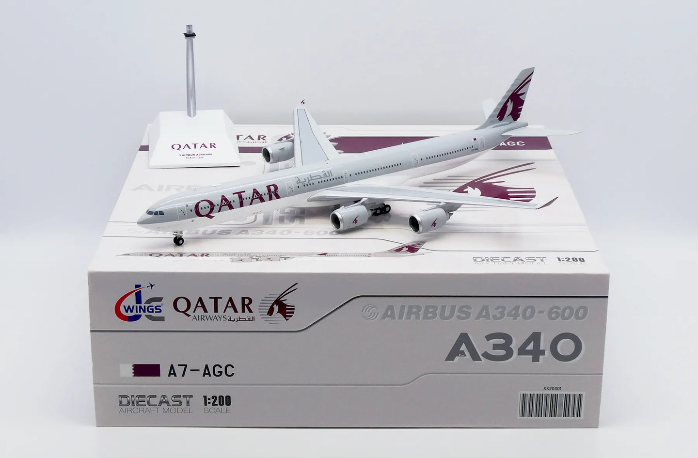 JC WINGS A340-600 QATAR AIRWAYS REG: A7-AGA