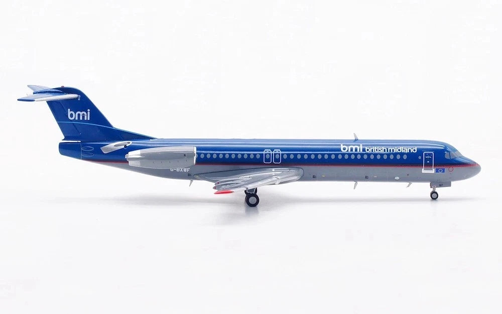 JCWINGS FOKKER 100 BRITISH MIDLAND REG: G-BXWF