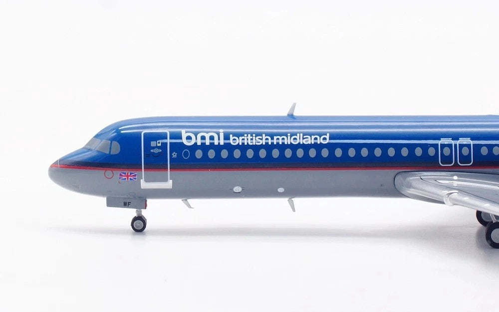 JCWINGS FOKKER 100 BRITISH MIDLAND REG: G-BXWF