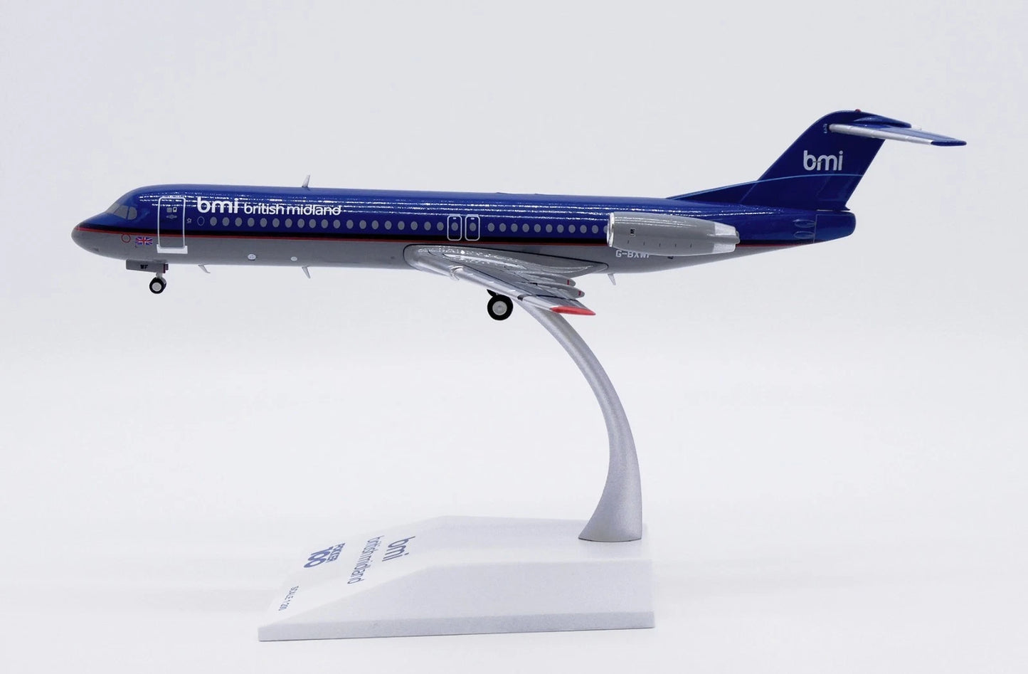 JCWINGS FOKKER 100 BRITISH MIDLAND REG: G-BXWF