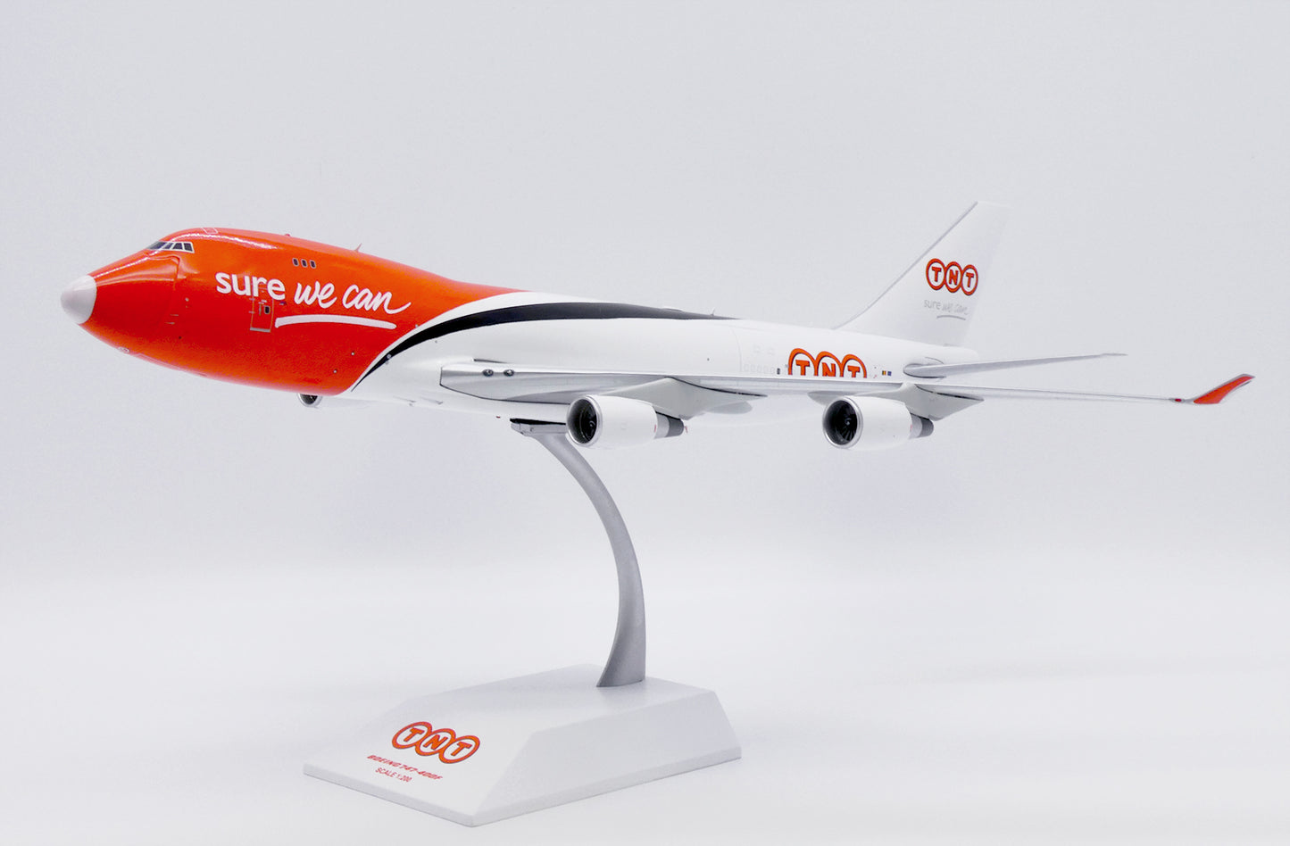 JC WINGS B747-400F TNT "WHITE NOSE" (INTERACTIVE SERIES) REG: OO-THA