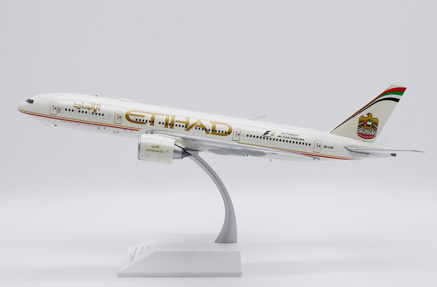 JC WINGS B777-200LR ETIHAD AIRWAYS 2015 "FORMULA 1" REG: A6-LRD
