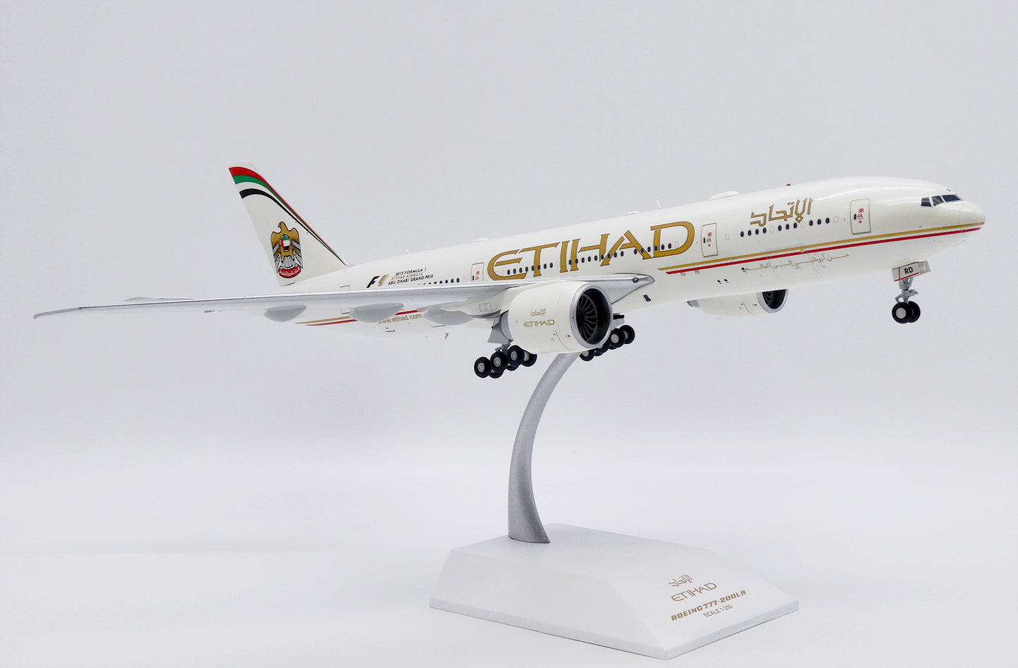 JC WINGS B777-200LR ETIHAD AIRWAYS 2015 "FORMULA 1" REG: A6-LRD