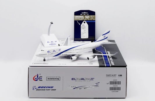 JC WINGS B747-400 EL AL ISRAEL AIRLINES REG: 4X-ELA (PLUS AVIATION TAG)