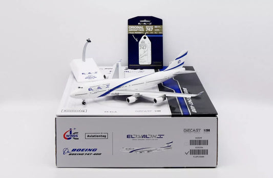 JC WINGS B747-400 EL AL ISRAEL AIRLINES REG: 4X-ELA (FLAPS DOWN)