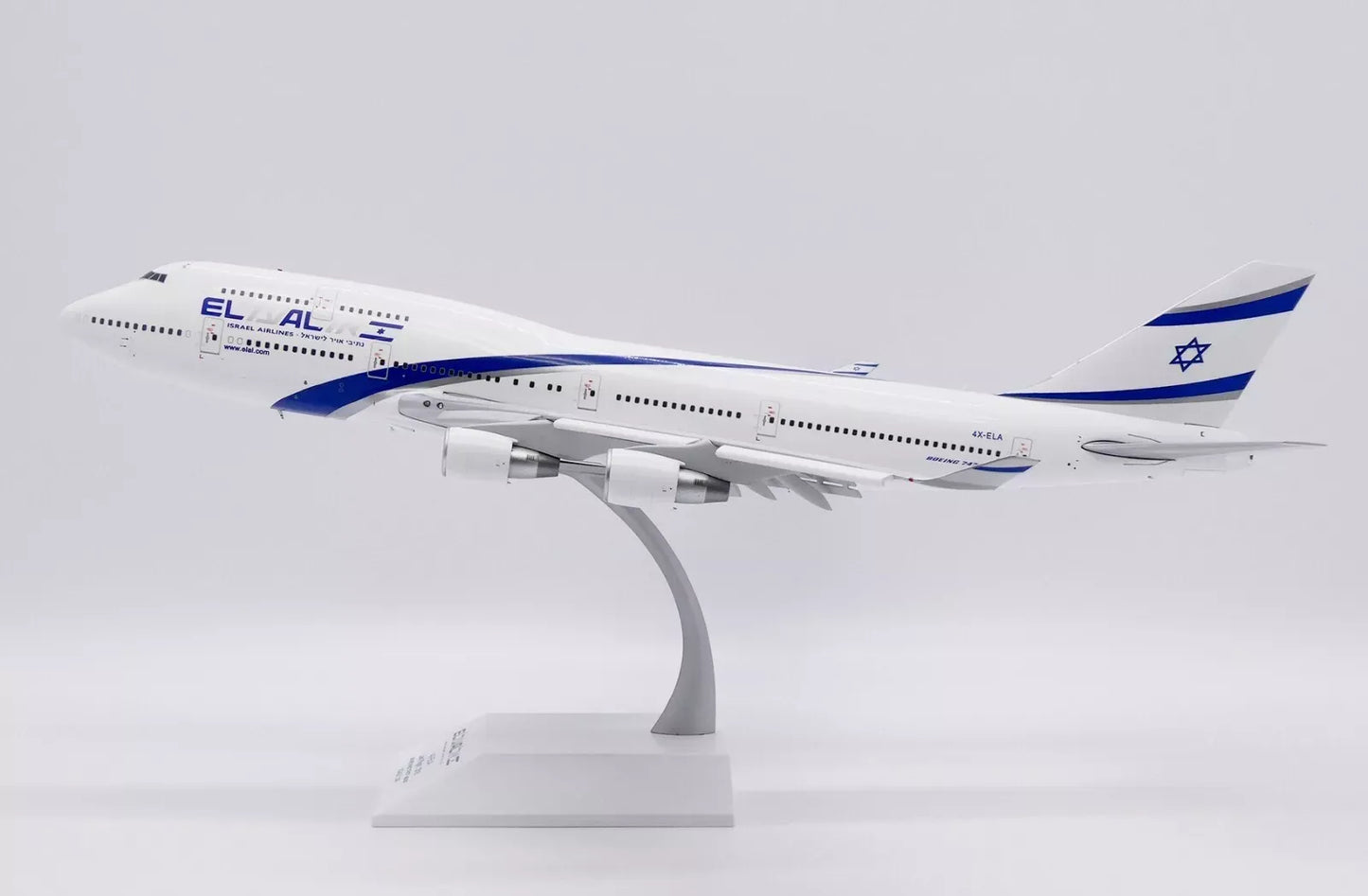 JC WINGS B747-400 EL AL ISRAEL AIRLINES REG: 4X-ELA (FLAPS DOWN)