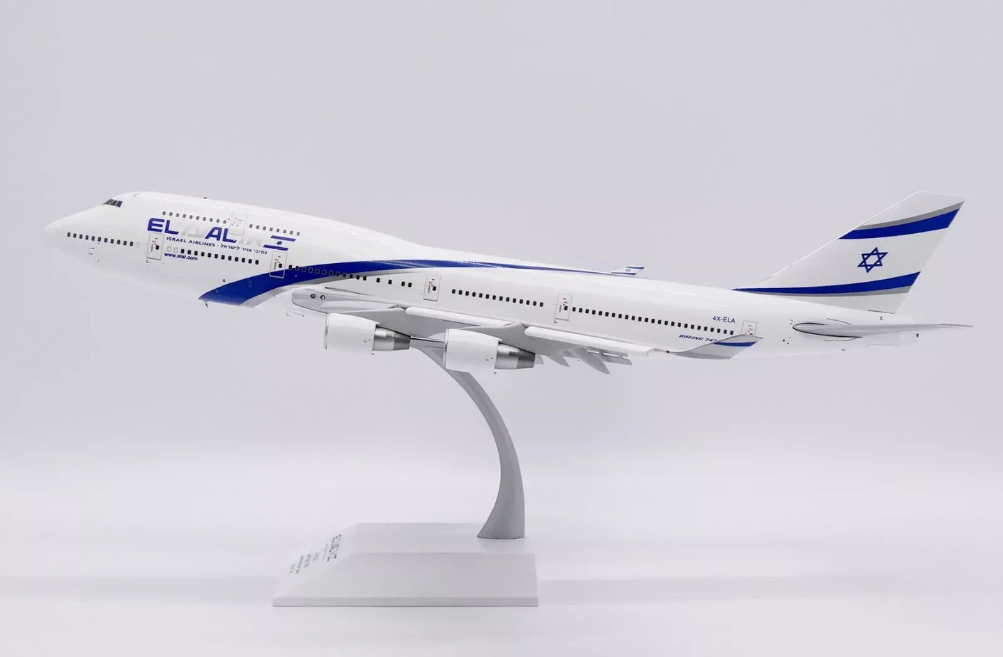JC WINGS B747-400 EL AL ISRAEL AIRLINES REG: 4X-ELA (FLAPS DOWN)
