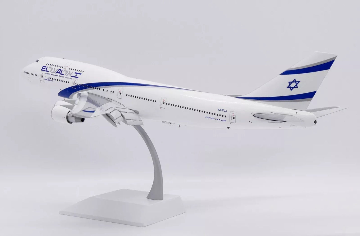 JC WINGS B747-400 EL AL ISRAEL AIRLINES REG: 4X-ELA (FLAPS DOWN)