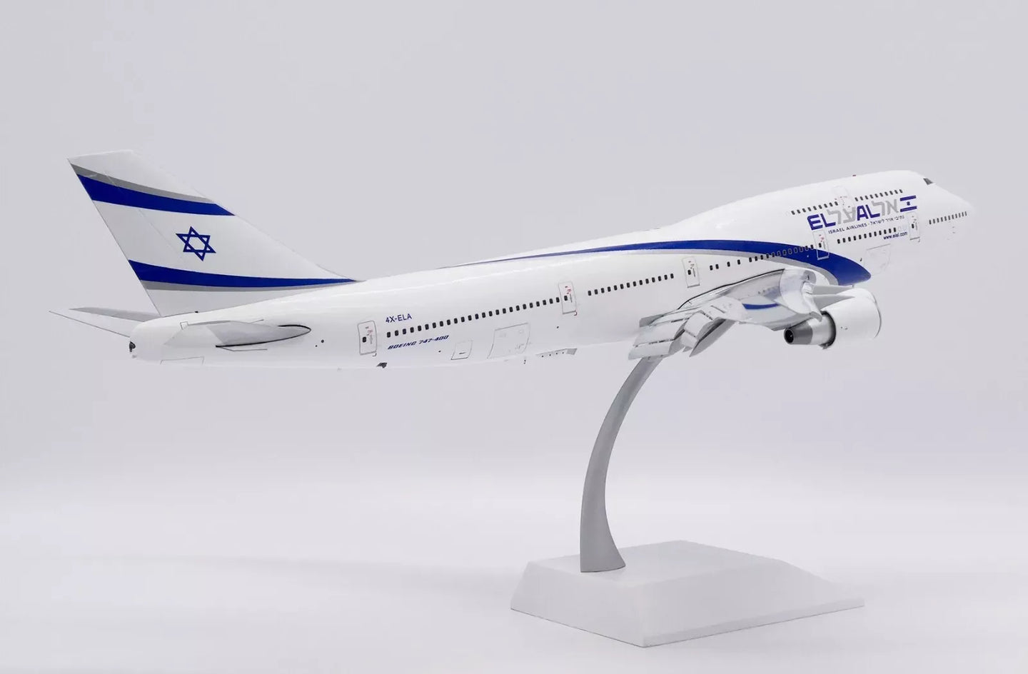 JC WINGS B747-400 EL AL ISRAEL AIRLINES REG: 4X-ELA (FLAPS DOWN)