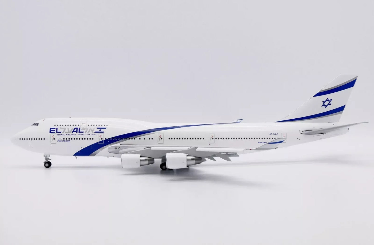 JC WINGS B747-400 EL AL ISRAEL AIRLINES REG: 4X-ELA (FLAPS DOWN)