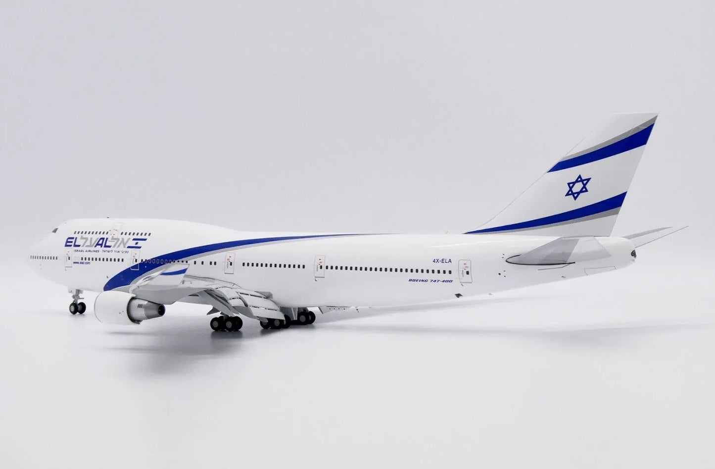 JC WINGS B747-400 EL AL ISRAEL AIRLINES REG: 4X-ELA (FLAPS DOWN)