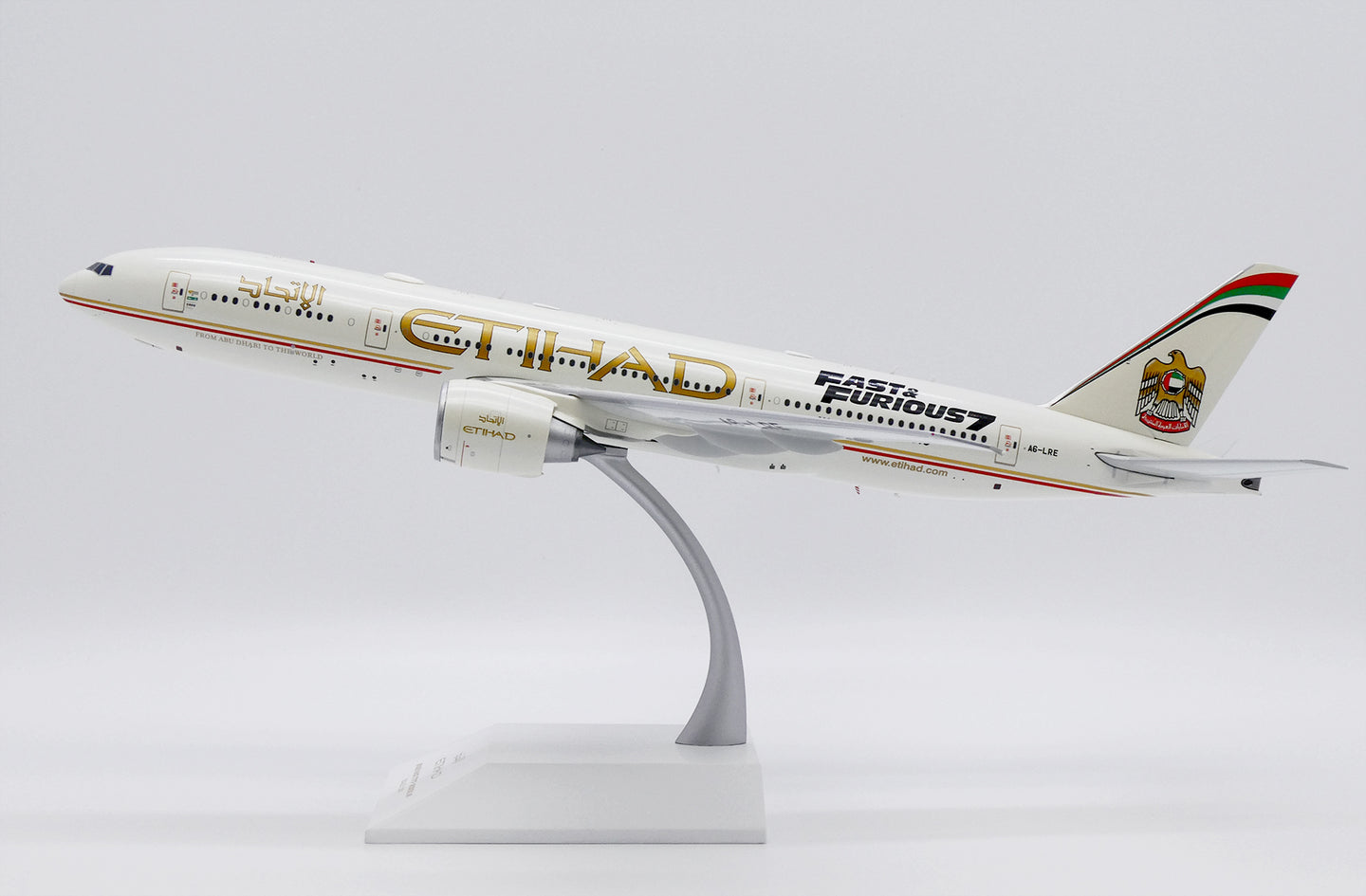 JC WINGS B777-200LR ETIHAD AIRWAYS "FAST AND FURIOUS 7" REG: A6-LRE