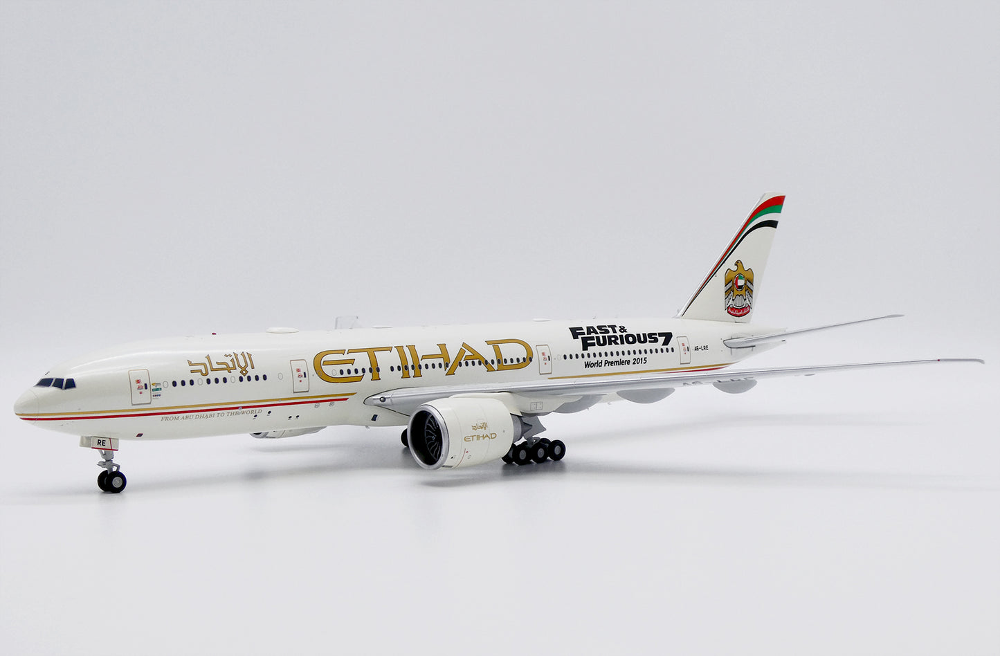 JC WINGS B777-200LR ETIHAD AIRWAYS "FAST AND FURIOUS 7" REG: A6-LRE