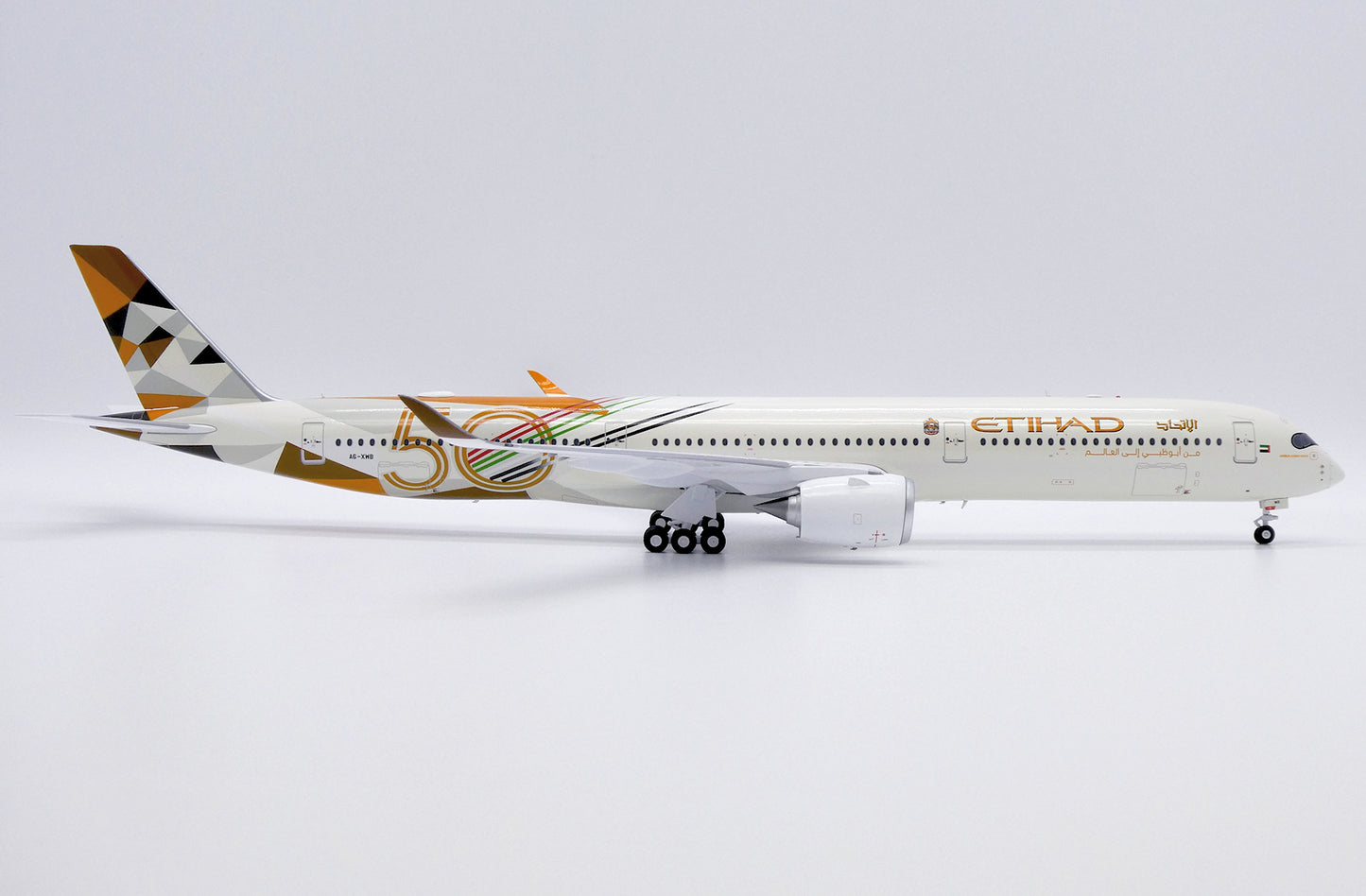 JC WINGS A350-1000 ETIHAD AIRWAYS 50 YEARS REG: A6-XWB