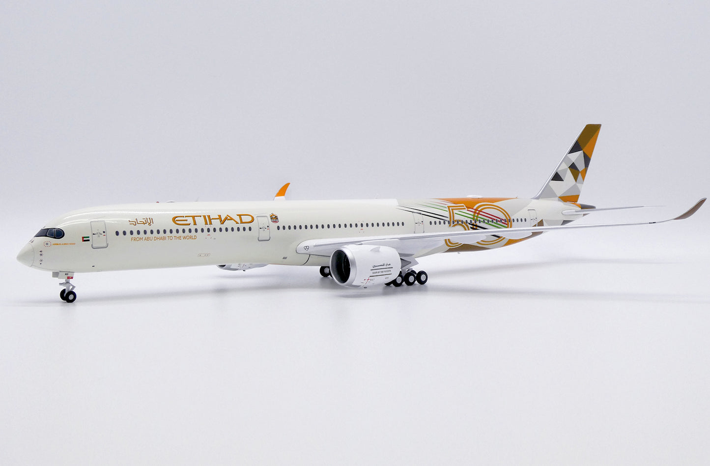 JC WINGS A350-1000 ETIHAD AIRWAYS 50 YEARS REG: A6-XWB