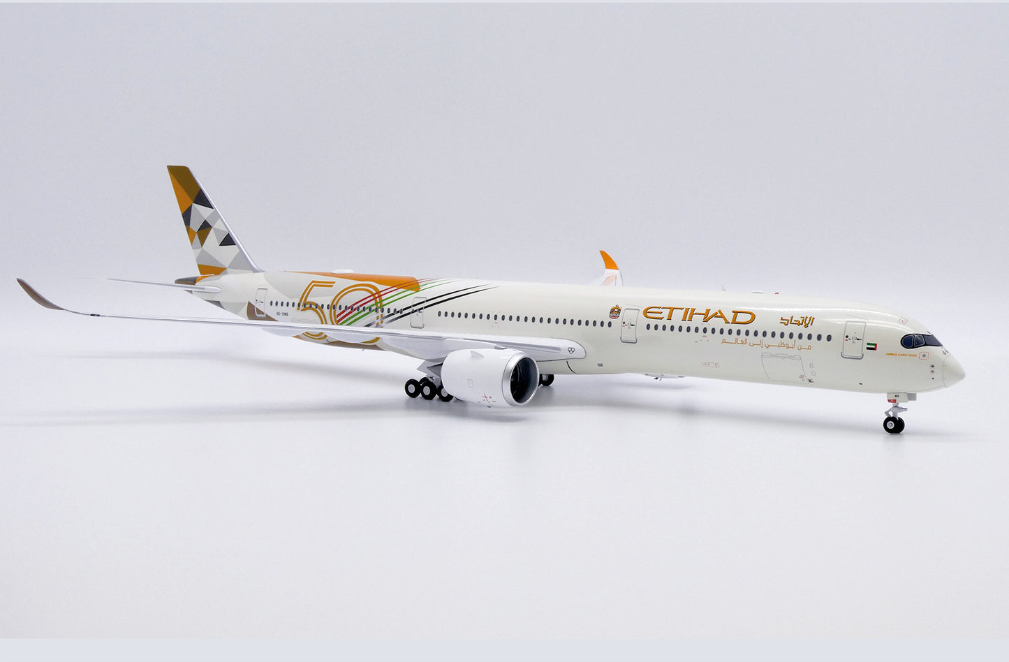 JC WINGS A350-1000 ETIHAD AIRWAYS 50 YEARS REG: A6-XWB