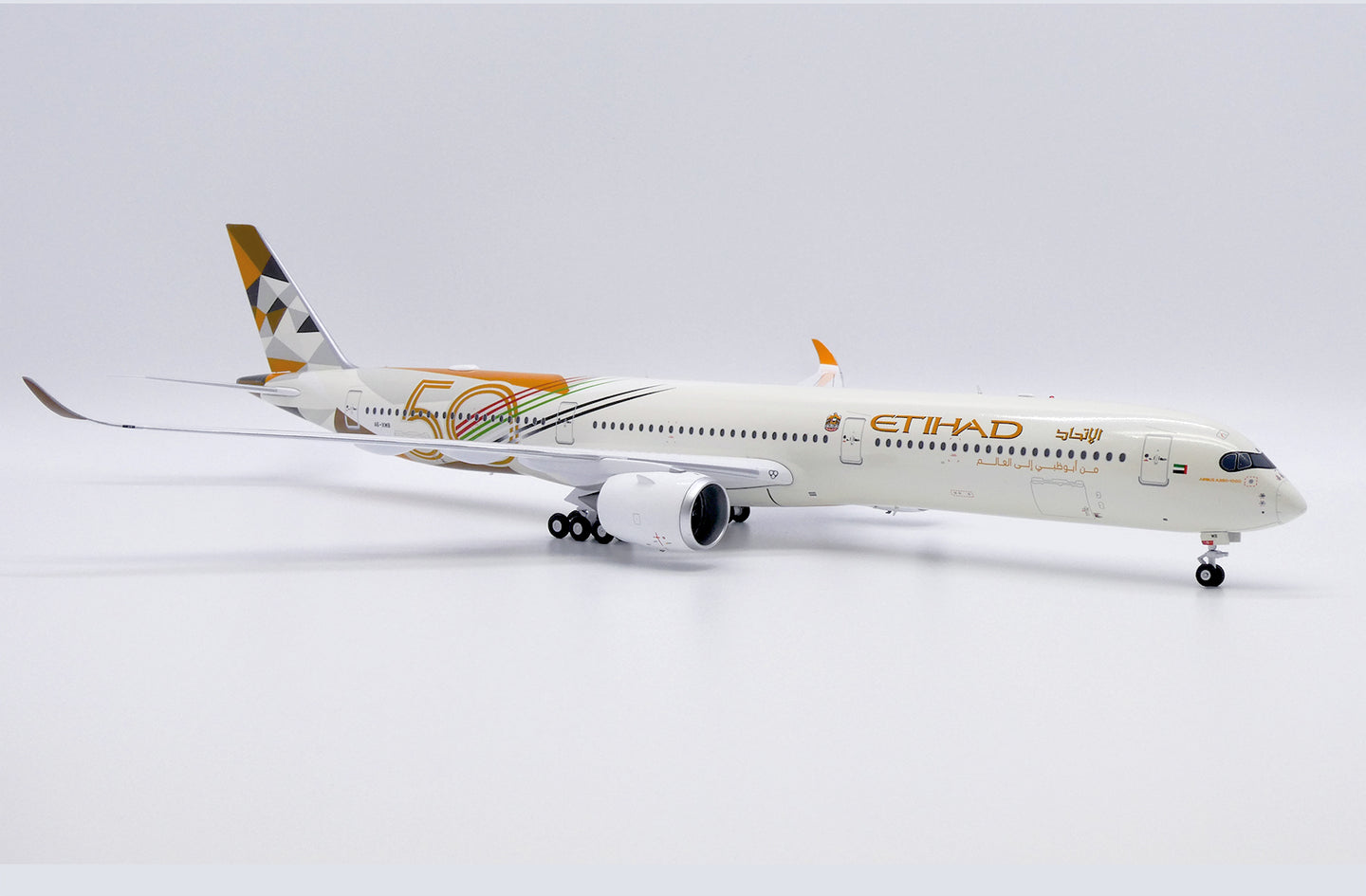 JC WINGS A350-1000 ETIHAD AIRWAYS 50 YEARS REG: A6-XWB