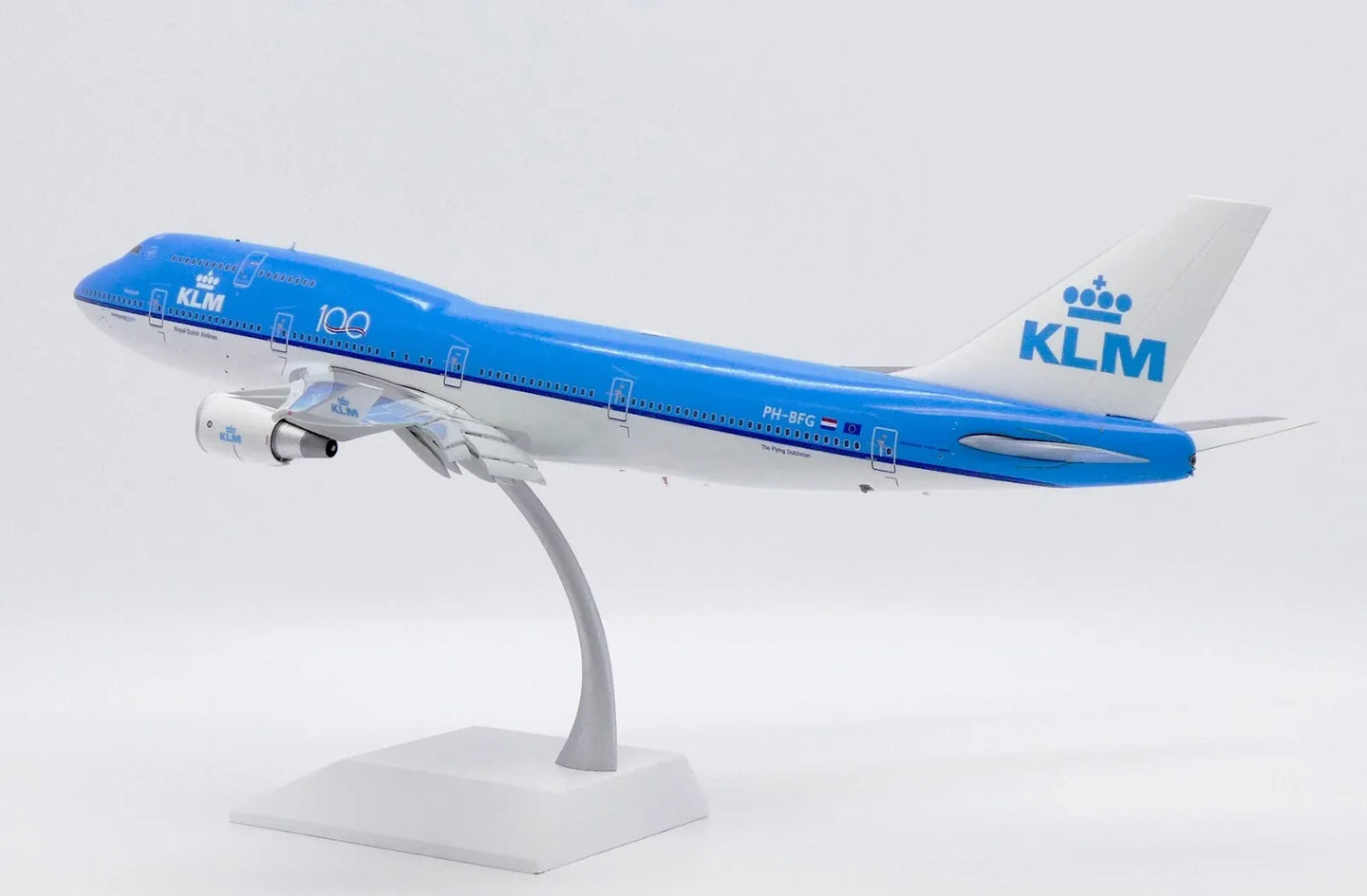 JC WINGS B747-400 KLM ROYAL DUTCH AIRLINES "100" (FLAPS DOWN) REG: PH-BFG