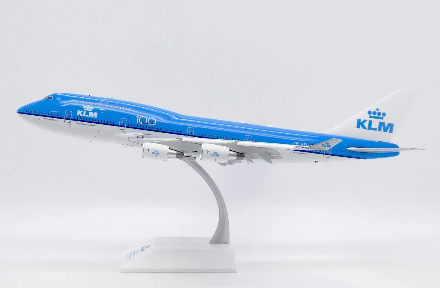 JC WINGS B747-400 KLM ROYAL DUTCH AIRLINES "100" (FLAPS DOWN) REG: PH-BFG