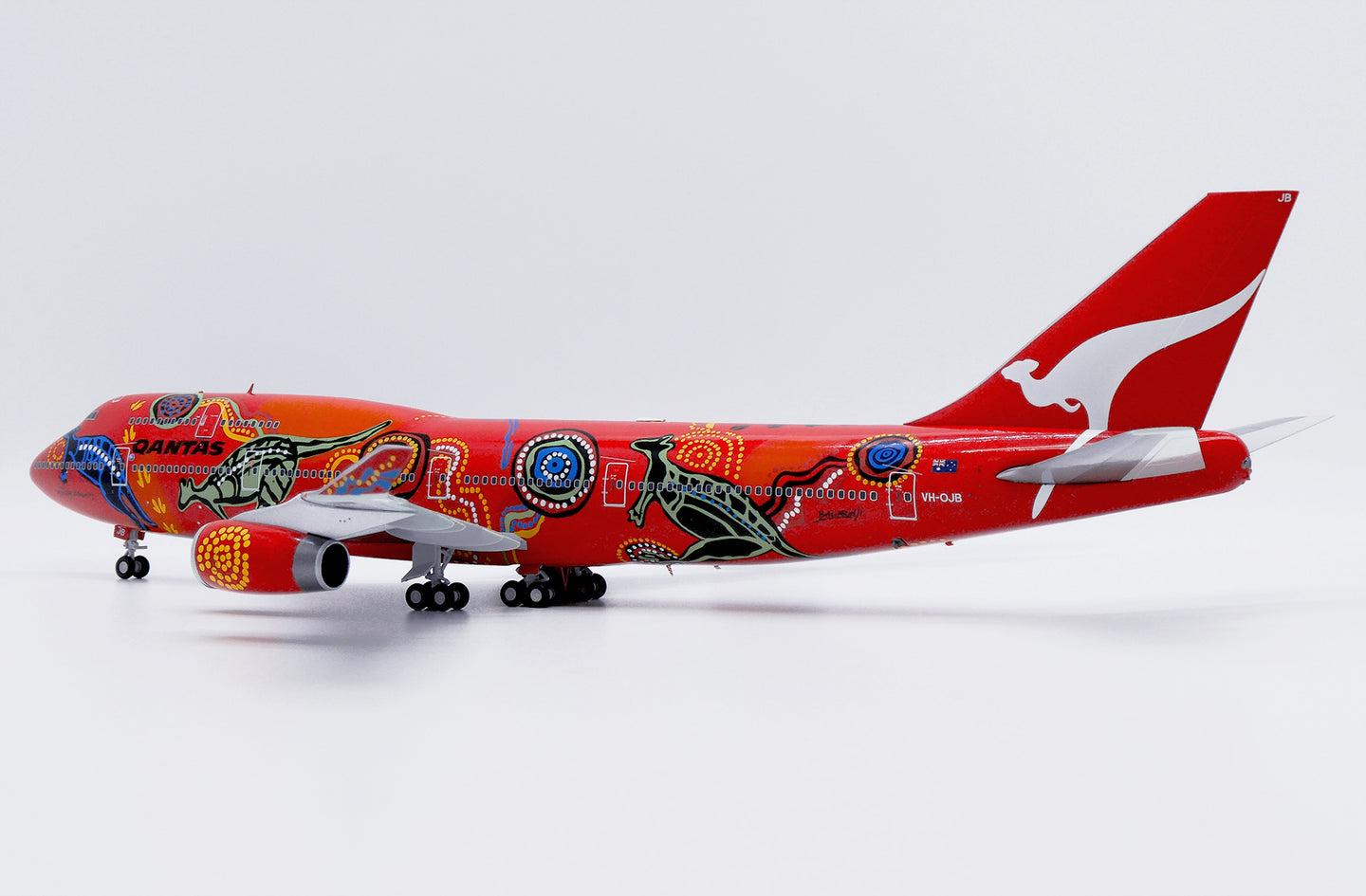 JCWINGS B747-400 QANTAS "WUNALA DREAMING LIVERY" REG: VH-OJB
