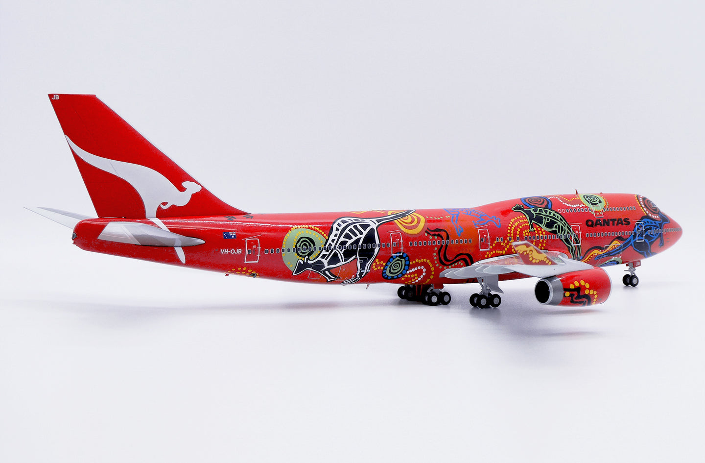 JCWINGS B747-400 QANTAS "WUNALA DREAMING LIVERY" REG: VH-OJB