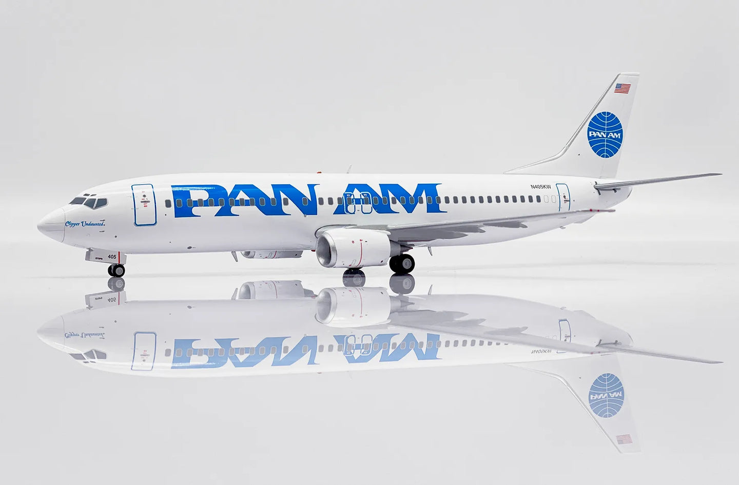 JC WINGS B737-400 PAN AM "CLIPPER UNDAUNTED" REG: N405KW