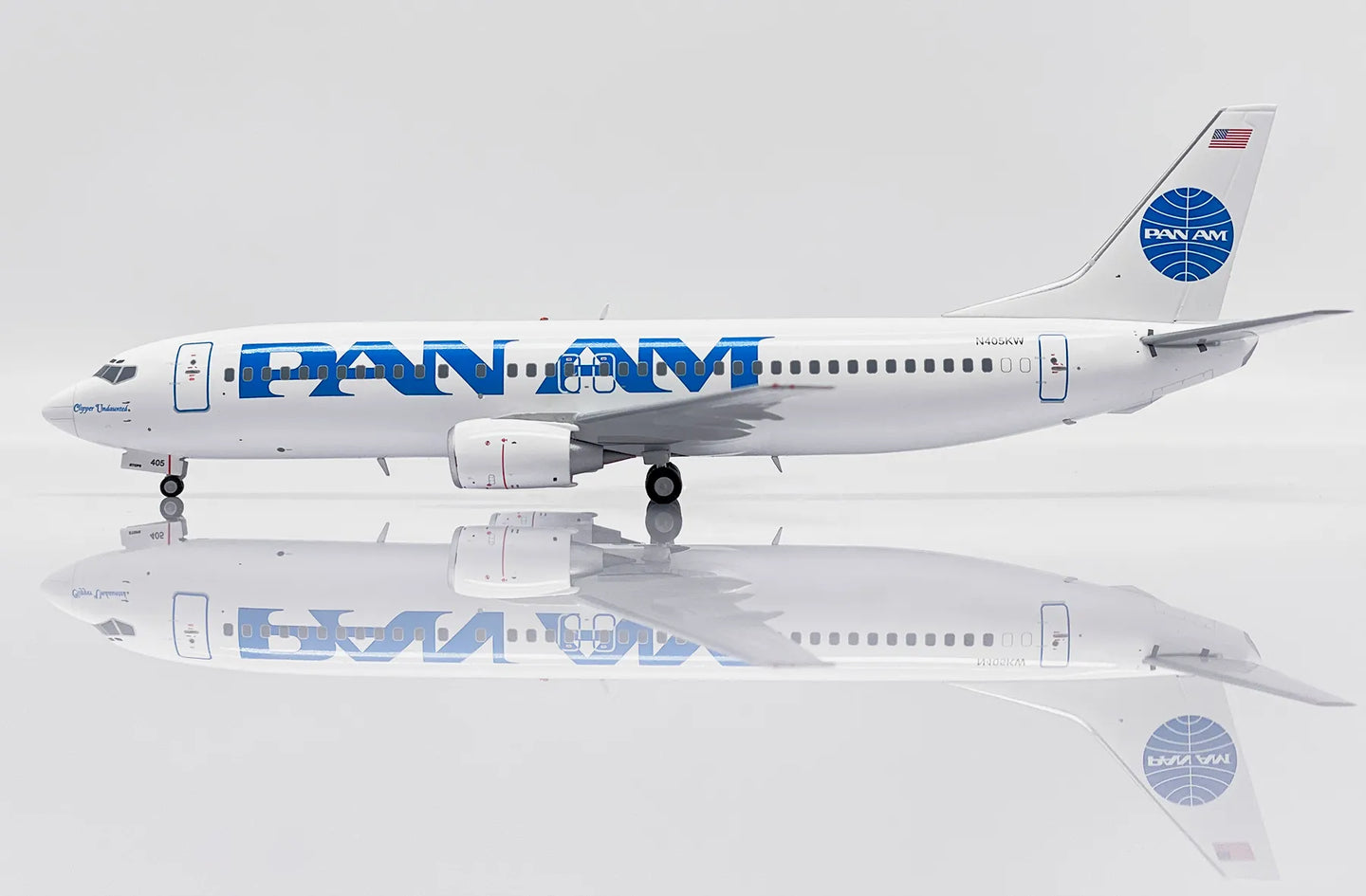JC WINGS B737-400 PAN AM "CLIPPER UNDAUNTED" REG: N405KW