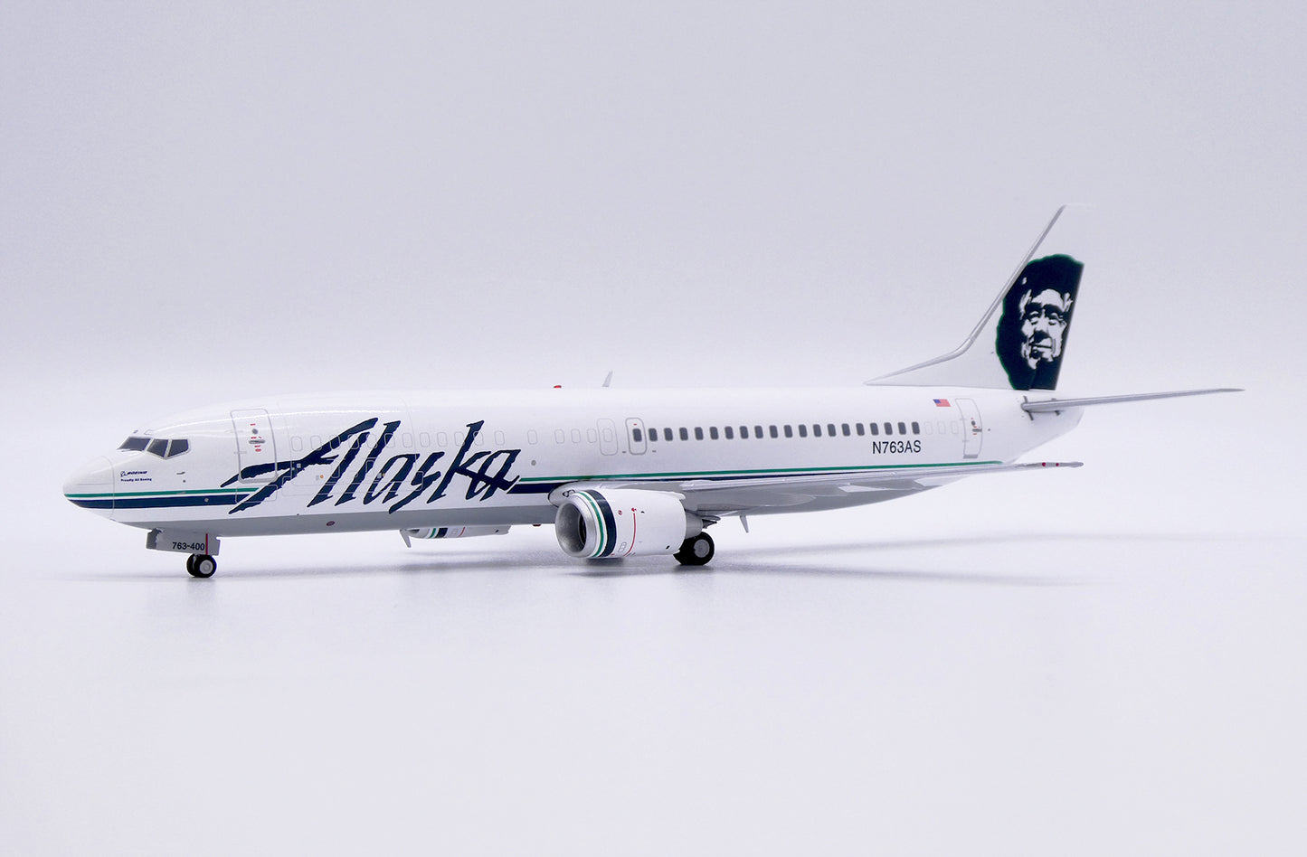 JCWINGS B737-400C ALASKA AIRLINES "COMBI" REG: N763AS