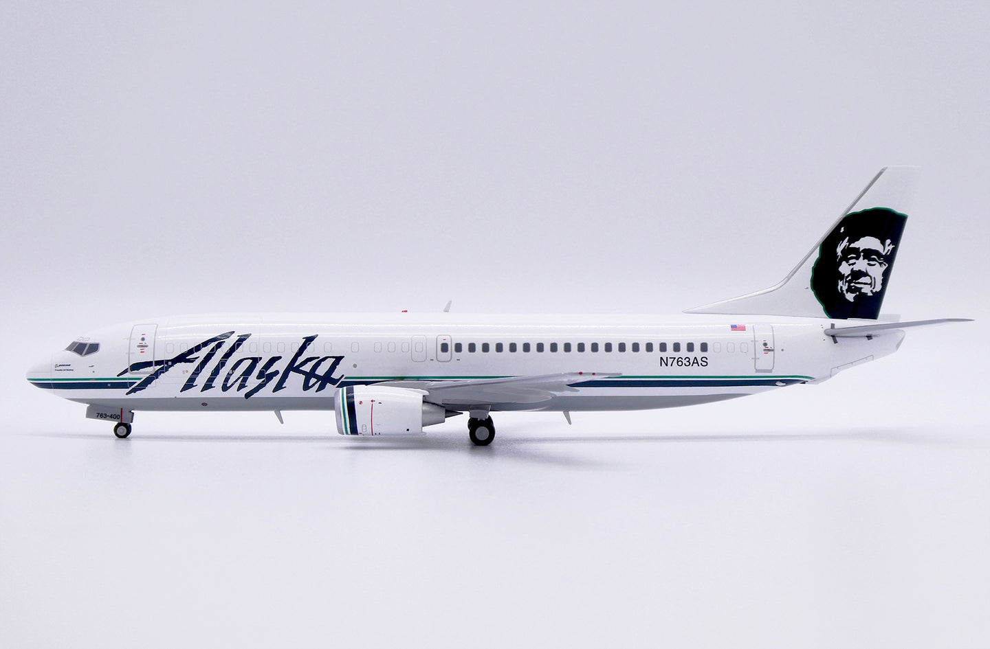 JCWINGS B737-400C ALASKA AIRLINES "COMBI" REG: N763AS