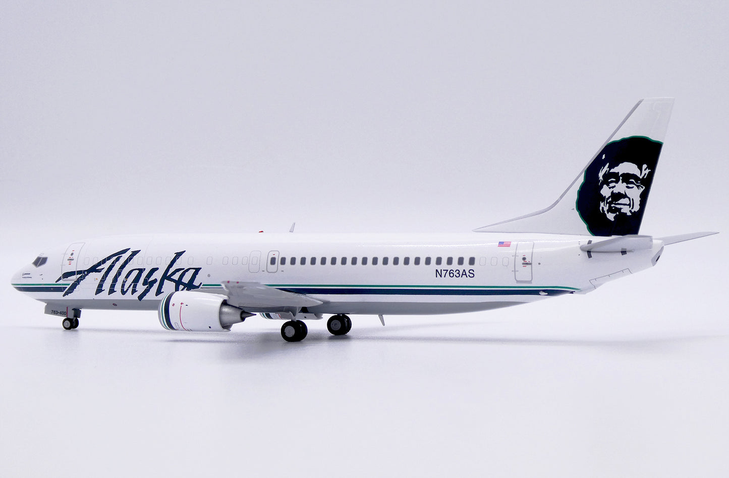 JCWINGS B737-400C ALASKA AIRLINES "COMBI" REG: N763AS