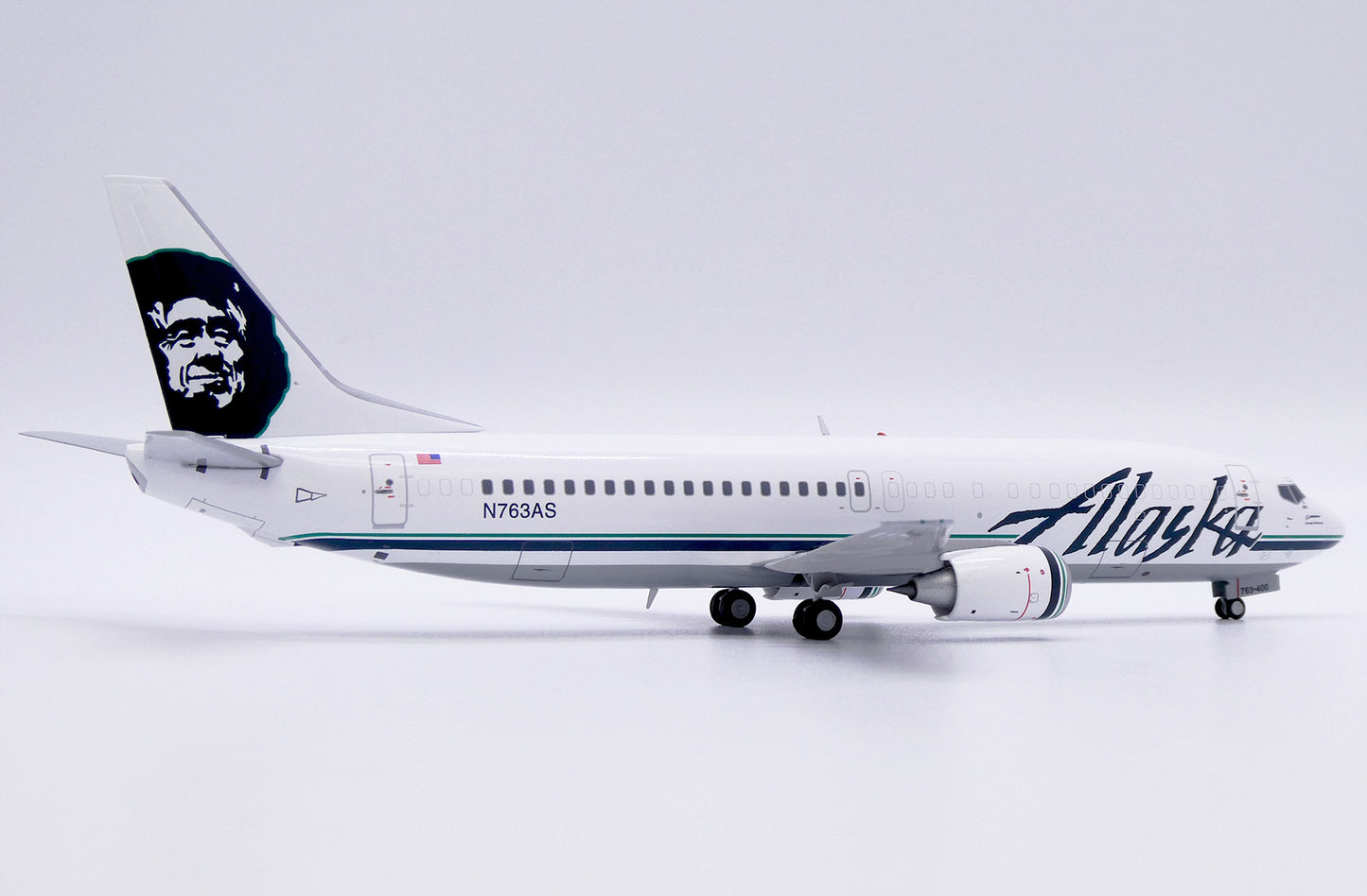 JCWINGS B737-400C ALASKA AIRLINES "COMBI" REG: N763AS