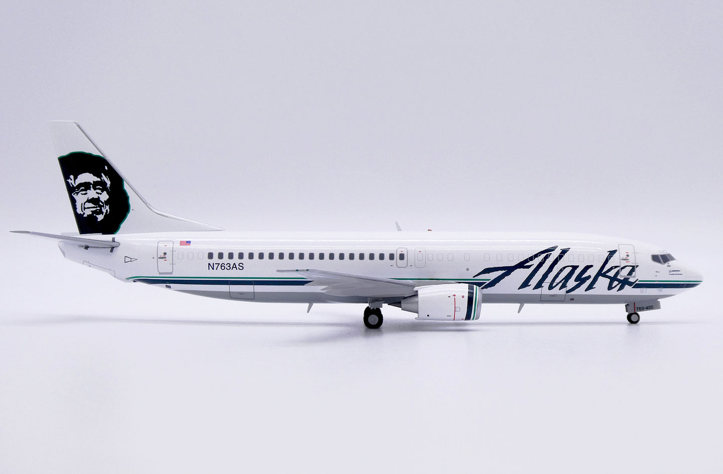JCWINGS B737-400C ALASKA AIRLINES "COMBI" REG: N763AS