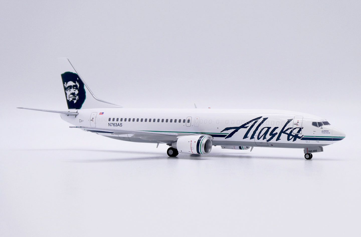JCWINGS B737-400C ALASKA AIRLINES "COMBI" REG: N763AS