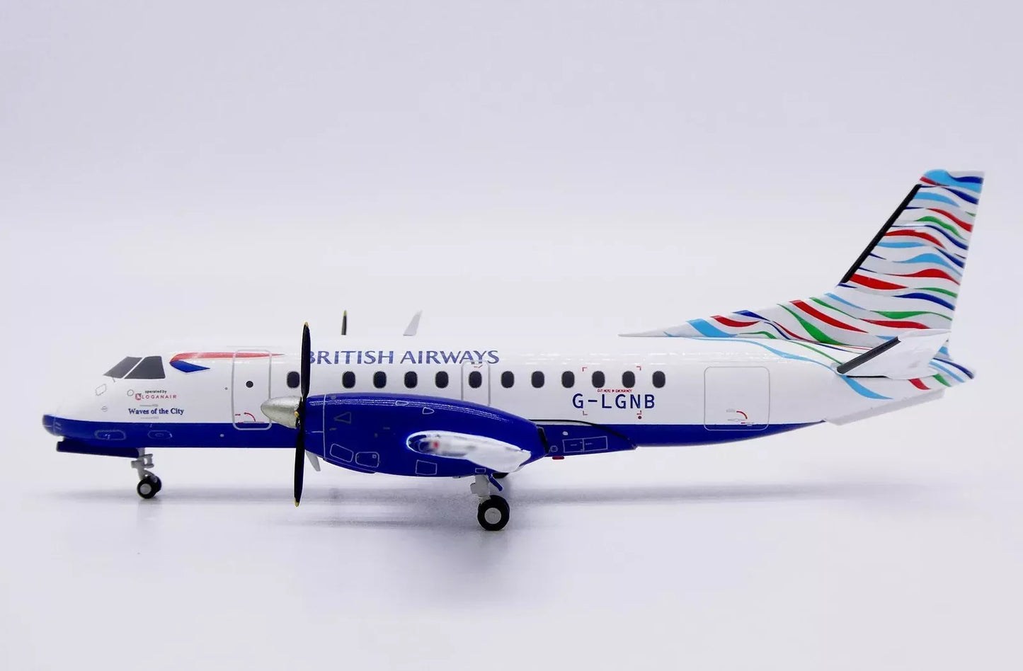 JC WINGS SAAB 340B BRITISH AIRWAYS "WAVES OF THE CITY" REG: G-LGNB