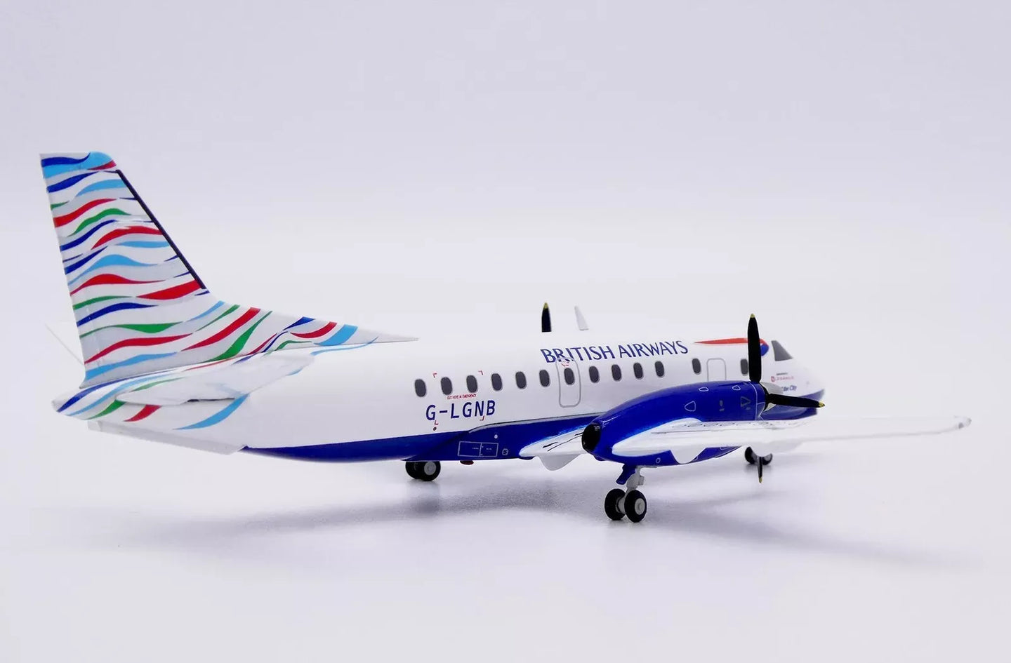 JC WINGS SAAB 340B BRITISH AIRWAYS "WAVES OF THE CITY" REG: G-LGNB