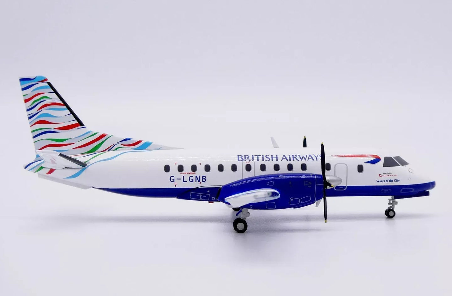 JC WINGS SAAB 340B BRITISH AIRWAYS "WAVES OF THE CITY" REG: G-LGNB