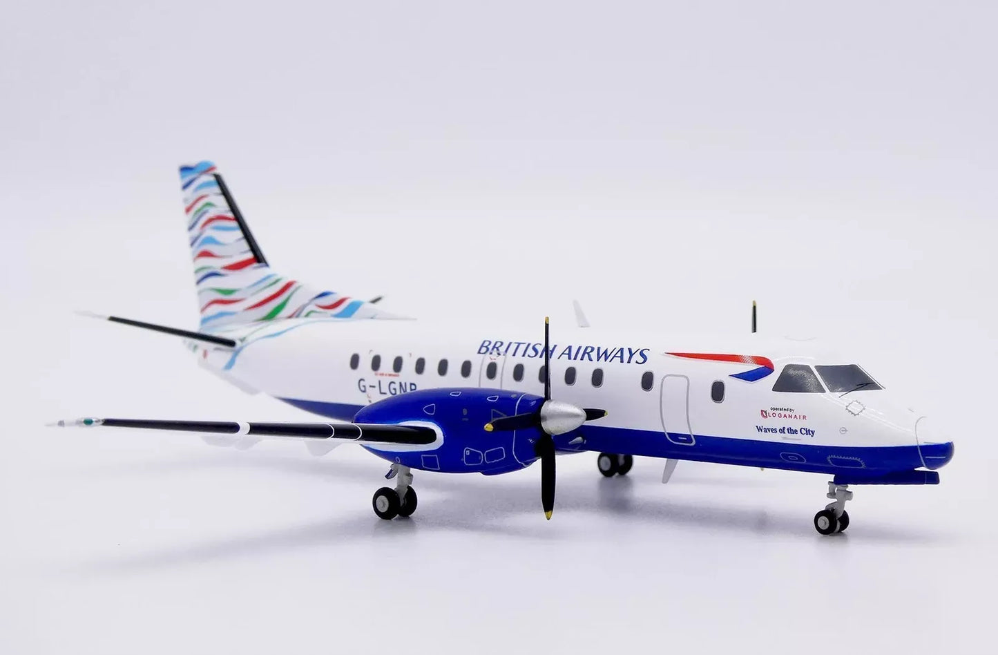 JC WINGS SAAB 340B BRITISH AIRWAYS "WAVES OF THE CITY" REG: G-LGNB