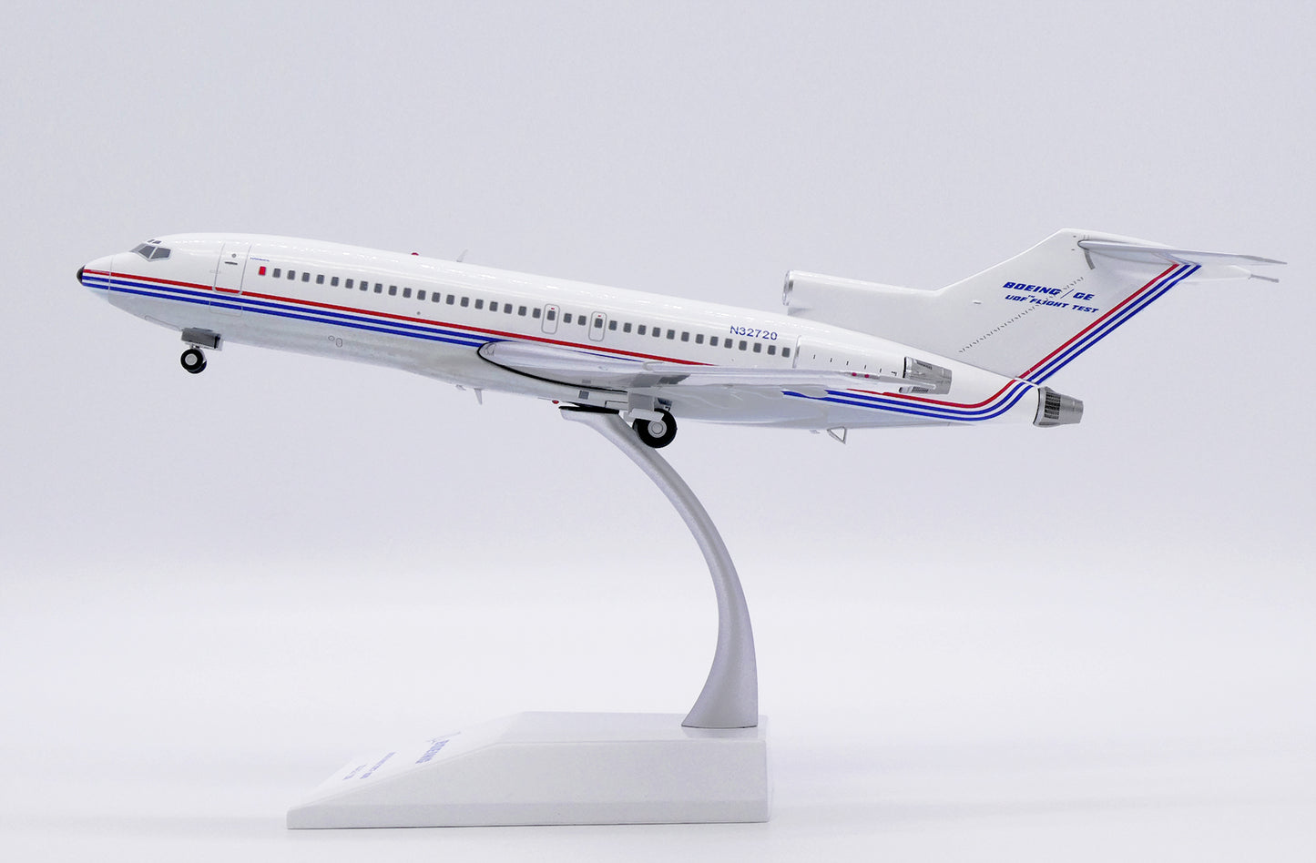 JC WINGS B727-100 BOEING HOUSE COLOUR "UDF FLIGHT TEST" (POLISHED) REG: N32720