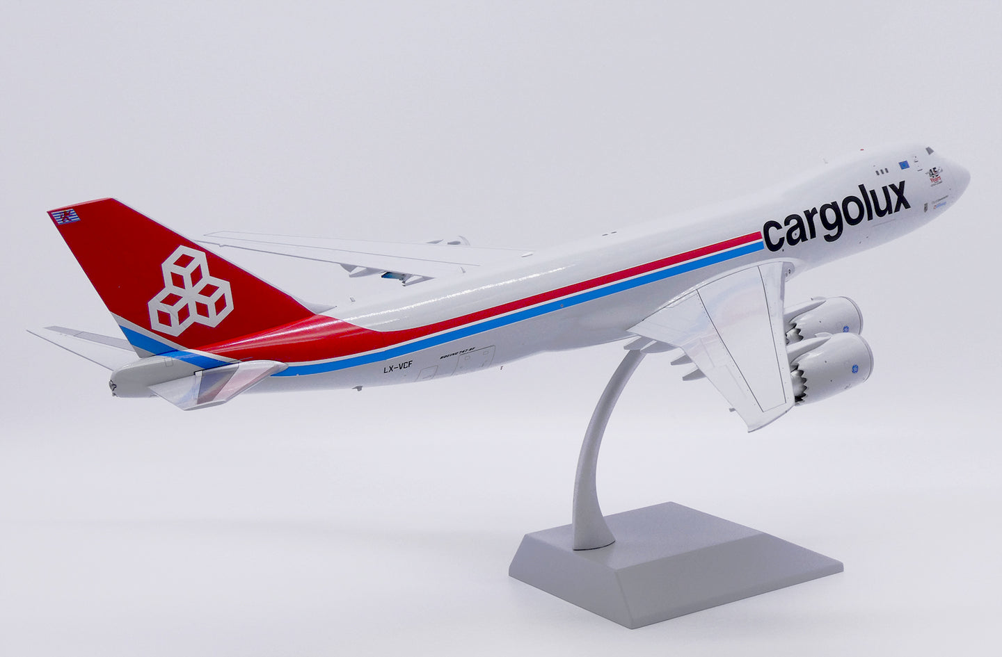 JC WINGS B747-8F CARGOLUX "45 YEARS" (LIMITED TO 59PCS) REG: LX-VCF