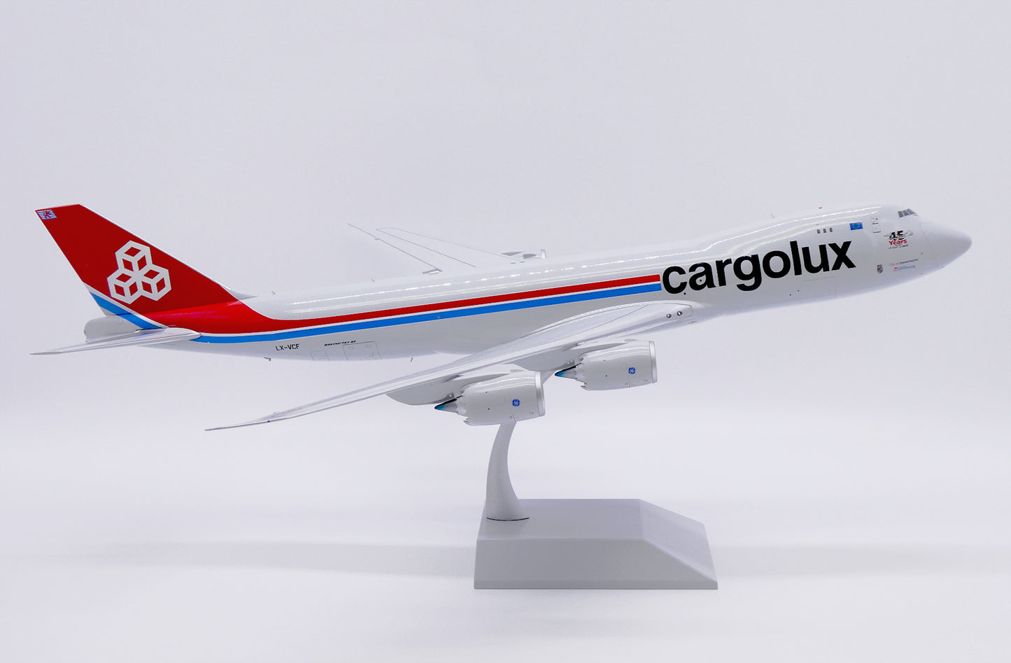 JC WINGS B747-8F CARGOLUX "45 YEARS" (LIMITED TO 59PCS) REG: LX-VCF